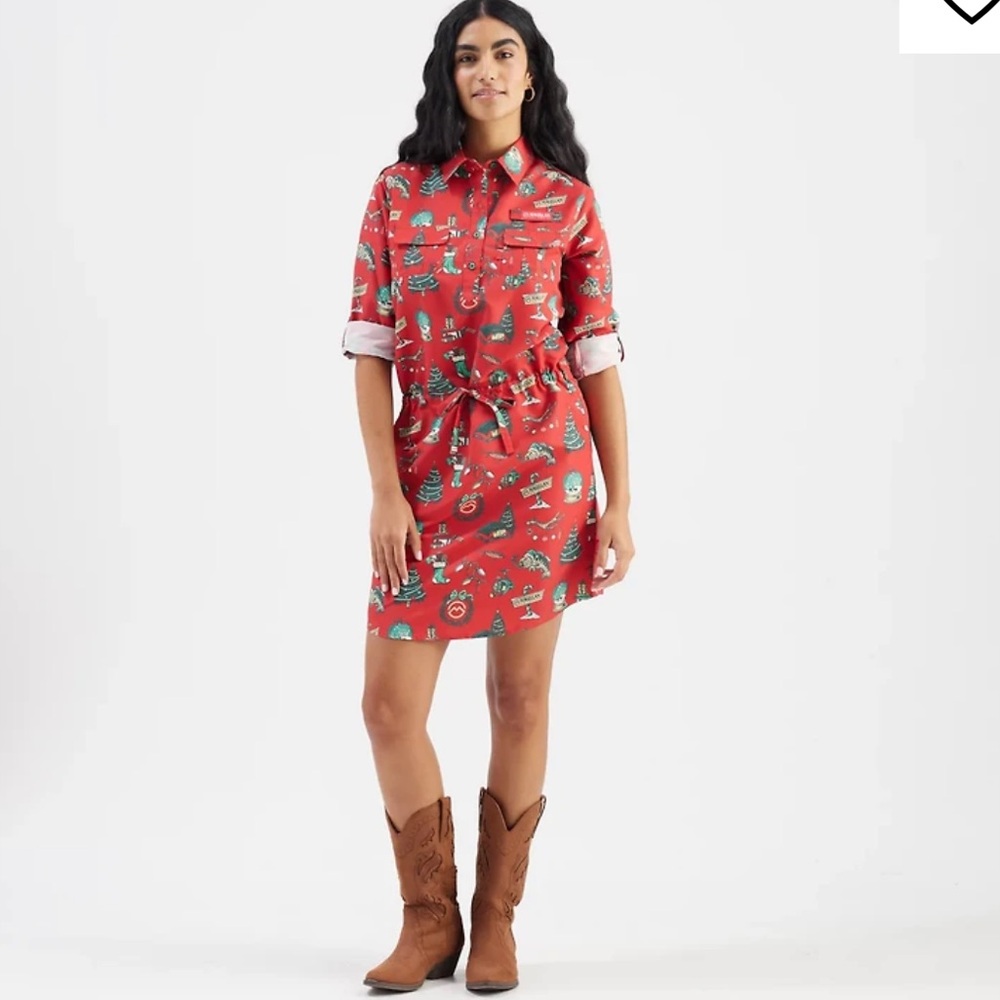 Magellan Outdoors Women’s Laguna Madre Holiday Illustrations Fishing Dress
